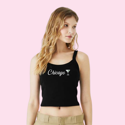 Chicago Black Martini Tank Top