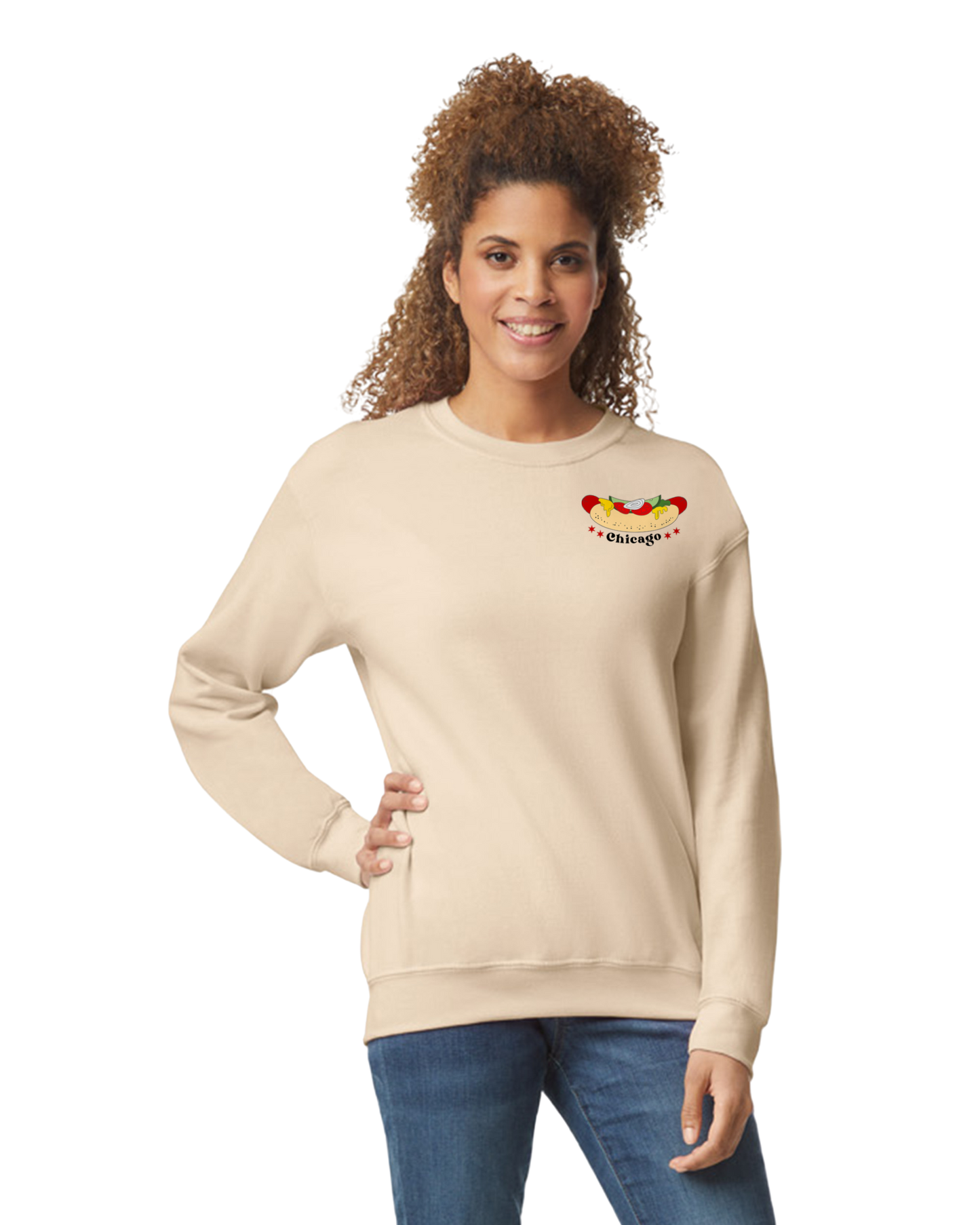 Chicago Beige Hot Dog Sweater